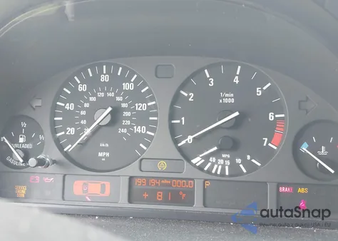 2001 BMW X5 3.0I из США, поврежденный, VIN WBAFA53531LM74453